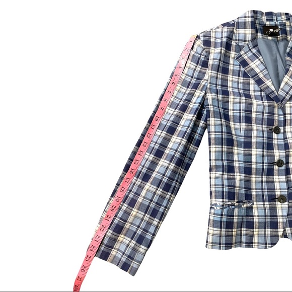 LIMITED AMERICA PLAID BLAZER SIZE 10 - Picture 6 of 6